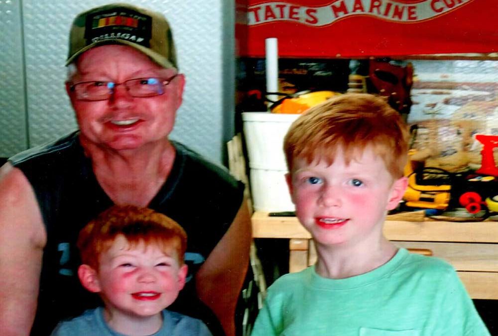 retired sgt USMC with two boys