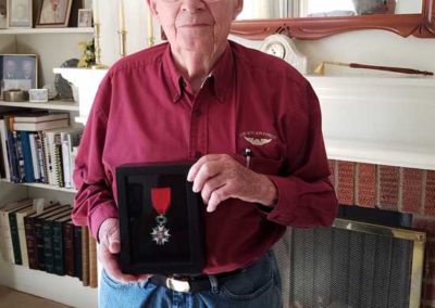 Ray Pegram with french medal of honor