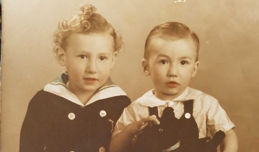 vintage photo of two boys