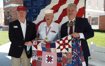 Korean War Veteran Receives Quilt of Valor on July 27, 2020