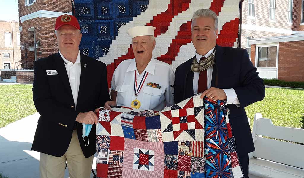 Korean War Veteran Receives Quilt of Valor on July 27, 2020