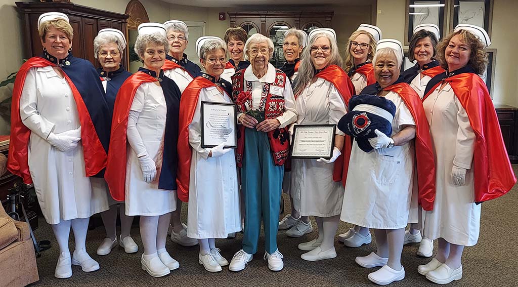 Nurse Honor Guard Holds Ceremony for WWII Army Nurse
